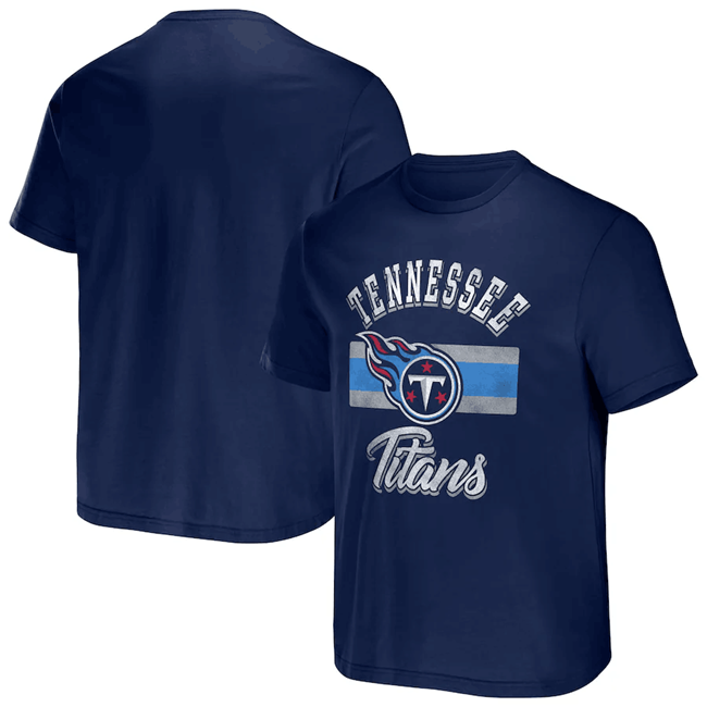 Men's Tennessee Titans Navy x Darius Rucker Collection Stripe T-Shirt